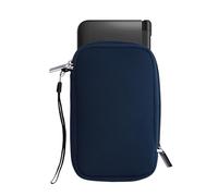 kwmobile Carrying Case Compatible with Nintendo 3DS XL - Neoprene Console Pouch with Zipper - Navy Blue