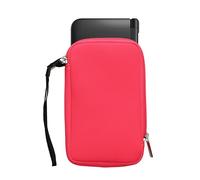 kwmobile Carrying Case Compatible with Nintendo 3DS XL - Neoprene Console Pouch with Zipper - Neon Pink