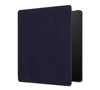 kwmobile Case Compatible with Amazon Kindle Oasis 10. Generation Cover - Microfiber E Reader Magnetic Flip Cover - Blue