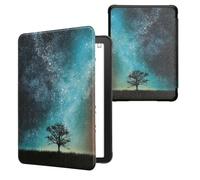 kwmobile Case Compatible with Amazon Kindle Paperwhite (2024)/Colorsoft Case - eReader Cover - Cosmic Nature Blue/Grey/Black