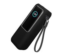 kwmobile Case Compatible with Anker Power Bank 25000mAh (A1695H11) - Portable Powerbank Cover - External Battery Charger Bag, Shockproof - Black