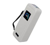 kwmobile Case Compatible with Anker Prime Power Bank 26250mAh 300W - Portable Powerbank Cover - External Battery Charger Bag, Shockproof - Grey