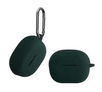 kwmobile Case Compatible with Anker Soundcore P3i Case - Silicone Cover Holder for Earbuds - Dark Green