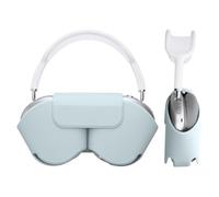 kwmobile Case Compatible with Apple AirPods Max Case - Sleep Mode Compatible - Polyester Protective Cover for Headphones - Light Blue