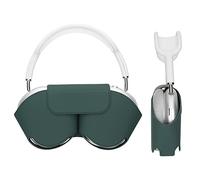 kwmobile Case Compatible with Apple AirPods Max Case - Sleep Mode Compatible - Polyester Protective Cover for Headphones - Green