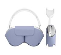 kwmobile Case Compatible with Apple AirPods Max Case - Sleep Mode Compatible - Polyester Protective Cover for Headphones - Lavender