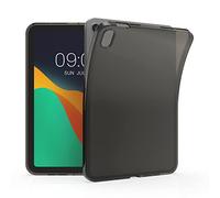 kwmobile Case Compatible with Apple iPad Mini 6 (2021) / iPad Mini 7 (2024) Case - Soft TPU Back Protector Cover for Tablet - Black/Transparent
