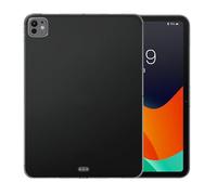 kwmobile Case Compatible with Apple iPad Pro 13" (2024) Case - Soft TPU Back Protector Cover for Tablet - Black/Transparent