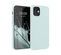 kwmobile Case Compatible with Apple iPhone 12 / iPhone 12 Pro Case - Soft Slim Protective TPU Silicone Cover - Cool Mint