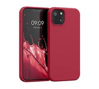 kwmobile Case Compatible with Apple iPhone 13 Case - TPU Silicone Phone Cover with Soft Finish - Classic Red