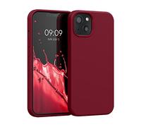 kwmobile Case Compatible with Apple iPhone 13 Case - TPU Silicone Phone Cover with Soft Finish - Rhubarb Red