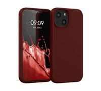 kwmobile Case Compatible with Apple iPhone 13 mini Case - TPU Silicone Phone Cover with Soft Finish - Tawny Red