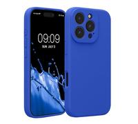 kwmobile Case Compatible with Apple iPhone 16 Pro Case - Slim TPU Silicone Phone Cover - Soft Touch Finish - Baltic Blue