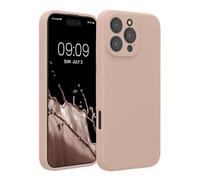 kwmobile Case Compatible with Apple iPhone 16 Pro Max Case - Slim TPU Silicone Phone Cover - Soft Touch Finish - Dusty Pink