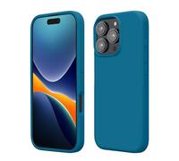 kwmobile Case Compatible with Apple iPhone 16 Pro Max Case - TPU Silicone Phone Cover with Soft Finish - Caribbean Blue