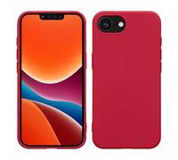 kwmobile Case Compatible with Apple iPhone 16e Case - Slim Protective TPU Silicone Phone Cover - Pomegranate Red