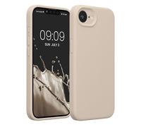 kwmobile Case Compatible with Apple iPhone 17e / iPhone 16e Case - Slim TPU Silicone Phone Cover - Soft Touch Finish - Cream