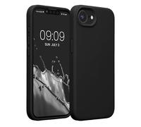 kwmobile Case Compatible with Apple iPhone 17e / iPhone 16e Case - Slim TPU Silicone Phone Cover - Soft Touch Finish - Black