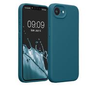 kwmobile Case Compatible with Apple iPhone 17e / iPhone 16e Case - Slim TPU Silicone Phone Cover - Soft Touch Finish - Teal Matte
