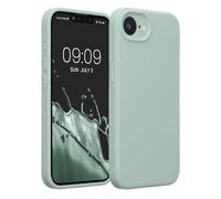 kwmobile Case Compatible with Apple iPhone 17e / iPhone 16e Case - Slim TPU Silicone Phone Cover - Soft Touch Finish - Cool Mint