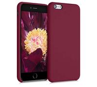 kwmobile Case Compatible with Apple iPhone 6 Plus / 6S Plus Case - TPU Silicone Phone Cover with Soft Finish - Rhubarb Red