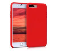 kwmobile Case Compatible with Apple iPhone 7 Plus/iPhone 8 Plus Case - TPU Silicone Phone Cover with Soft Finish - Red