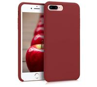 kwmobile Case Compatible with Apple iPhone 7 Plus/iPhone 8 Plus Case - TPU Silicone Phone Cover with Soft Finish - Dark Red