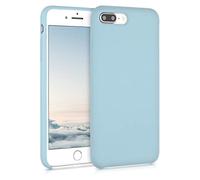kwmobile Case Compatible with Apple iPhone 7 Plus/iPhone 8 Plus Case - TPU Silicone Phone Cover with Soft Finish - Pastel Blue