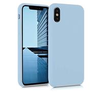 kwmobile Case Compatible with Apple iPhone X Case - TPU Silicone Phone Cover with Soft Finish - Pastel Blue