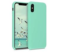 kwmobile Case Compatible with Apple iPhone X Case - TPU Silicone Phone Cover with Soft Finish - Pastel Green