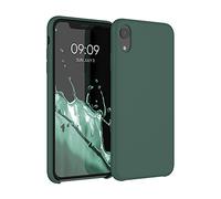 kwmobile Case Compatible with Apple iPhone XR Case - TPU Silicone Phone Cover with Soft Finish - Moss Green