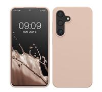 kwmobile Case Compatible with Galaxy S24 Case - TPU Silicone Cover - Works with Wireless Charging - Coconut Swirl