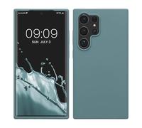 kwmobile Case Compatible with Galaxy S24 Ultra Case - TPU Silicone Cover - Works with Wireless Charging - Antique Stone