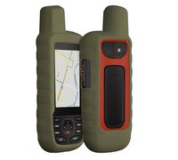 kwmobile Case Compatible with Garmin GPSMAP 66i / GPSMAP 67i - GPS Handset Navigation System Soft Silicone Skin Protective Cover - Dark Green