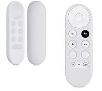 kwmobile Case Compatible with Google Chromecast 2020 4K / Chromecast 2022 HD Case - Soft Silicone Cover for Remote Control - White
