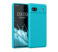 kwmobile Case Compatible with Google Pixel 6a Case - TPU Silicone Phone Cover with Soft Finish - Cool Glacier