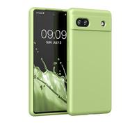 kwmobile Case Compatible with Google Pixel 6a Case - TPU Silicone Phone Cover with Soft Finish - Green Tomato