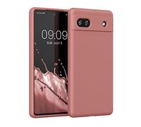 kwmobile Case Compatible with Google Pixel 6a Case - TPU Silicone Phone Cover with Soft Finish - Winter Rose