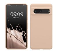 kwmobile Case Compatible with Google Pixel 7 Case - TPU Silicone Phone Cover with Soft Finish - Pastel Peach