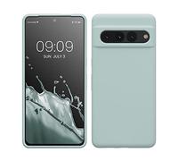 kwmobile Case Compatible with Google Pixel 7 Pro Case - TPU Silicone Phone Cover with Soft Finish - Cool Mint