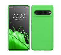 kwmobile Case Compatible with Google Pixel 7 Pro Case - TPU Silicone Phone Cover with Soft Finish - Lime Green