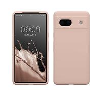 kwmobile Case Compatible with Google Pixel 7a Case - TPU Silicone Phone Cover with Soft Finish - Coconut Swirl
