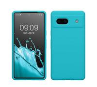 kwmobile Case Compatible with Google Pixel 7a Case - TPU Silicone Phone Cover with Soft Finish - Cool Glacier