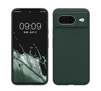 kwmobile Case Compatible with Google Pixel 8 Case - TPU Silicone Phone Cover with Soft Finish - Moss Green