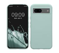 kwmobile Case Compatible with Google Pixel 8a Case - Slim Protective TPU Silicone Phone Cover - Cool Mint