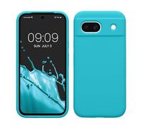 kwmobile Case Compatible with Google Pixel 8a Case - TPU Silicone Phone Cover with Soft Finish - Cool Glacier
