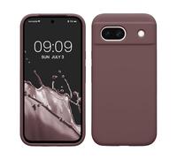 kwmobile Case Compatible with Google Pixel 8a Case - TPU Silicone Phone Cover with Soft Finish - Grape Purple