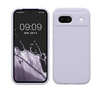 kwmobile Case Compatible with Google Pixel 8a Case - TPU Silicone Phone Cover with Soft Finish - Light Lavender