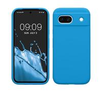 kwmobile Case Compatible with Google Pixel 8a Case - TPU Silicone Phone Cover with Soft Finish - Radiant Blue