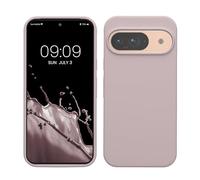 kwmobile Case Compatible with Google Pixel 9 Case - Soft Cover Compatible with Google Pixel 9 Pro Cover - Wireless Charging Purple Cloud